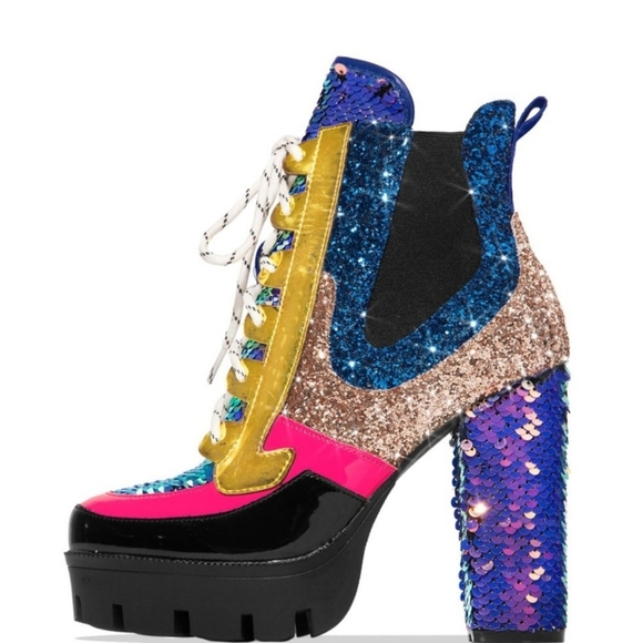 Cape Robbin Chunky Sole Luminous Mermaid Boots - Picture 4 of 15